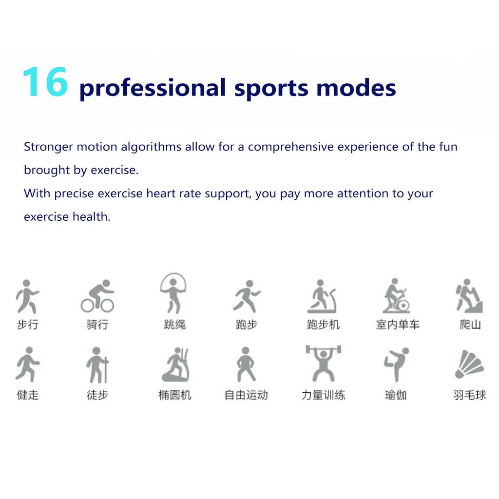 Bracelet Temperature Blood Pressure Blood Oxygen Blood Pressure Heart Rate Monitoring For Sport USB In-line Charger