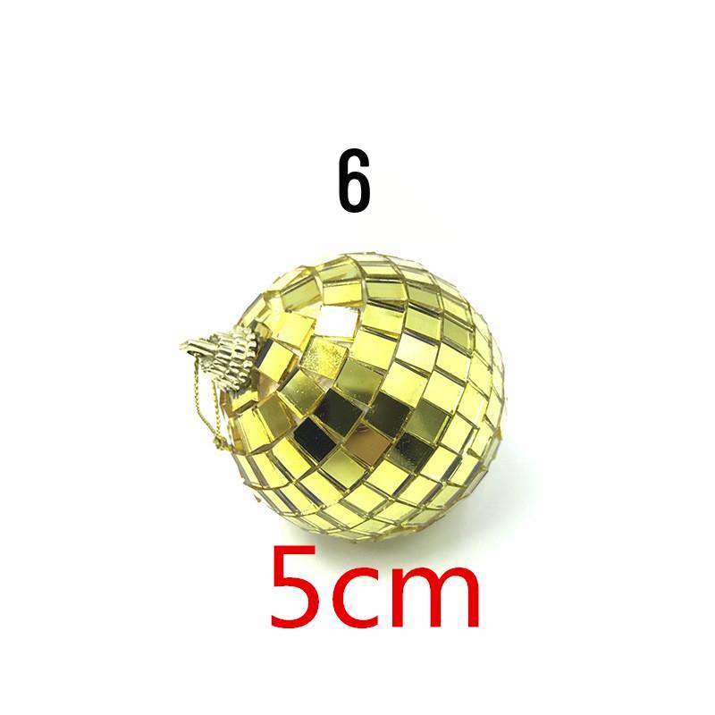 Mirror Ball Lace Glass Ornaments for Birthday Cake Decoration and Pastry Arrangements