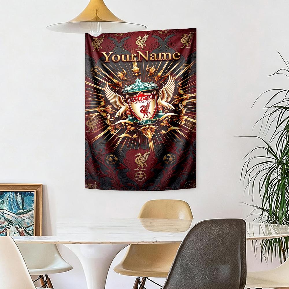 Liverpool Custom Your Name Wall Decor Tapestry Art For Pet Memorial Birthdaywedding Party Backdrop Family Gift