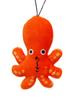 Kawachi Nobiosakana Octopus Fish Mascot Plush Toy, Fluffy Fish Toy for Fishing Lovers, Sea Fishing