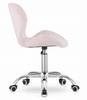 Silla giratoria de terciopelo Avola - Rosa claro
