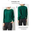 Women's Plus Size Chunky Knit Batwing Sweater - Spring/Autumn Long Sleeve, One-Shoulder Style