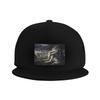 Emo White Wolf Sitting Sad Meme Baseball Caps Snapback Fashion Baseball Hats Casual Casquette Outdoor for Unisexs And Womens