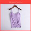 Feuchtigkeitsableitendes Modal-Camisole mit integriertem BH für Yoga und Fitness
