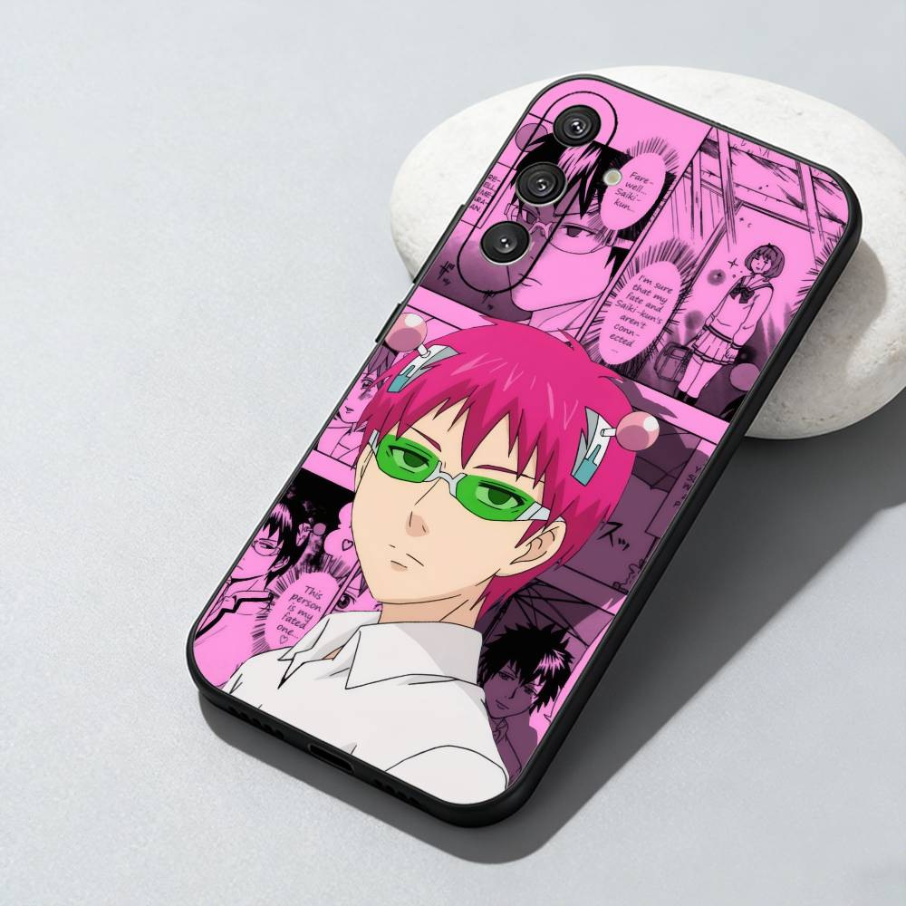 Saiki-K k-Kusuo Anime Phone Case For Samsung Galaxy A73,A72,A71,A70,A52,A51 Others Soft Black Cover
