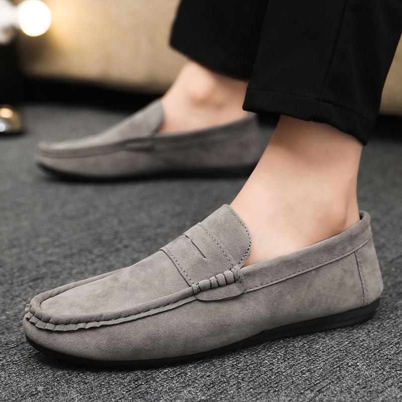 Luxury Brand Fashion Suede Mens Lazy Shoes Men Casual Shoes Breathable Comfort Slip-on Mens Driving Shoes Men Loafers Moccasins