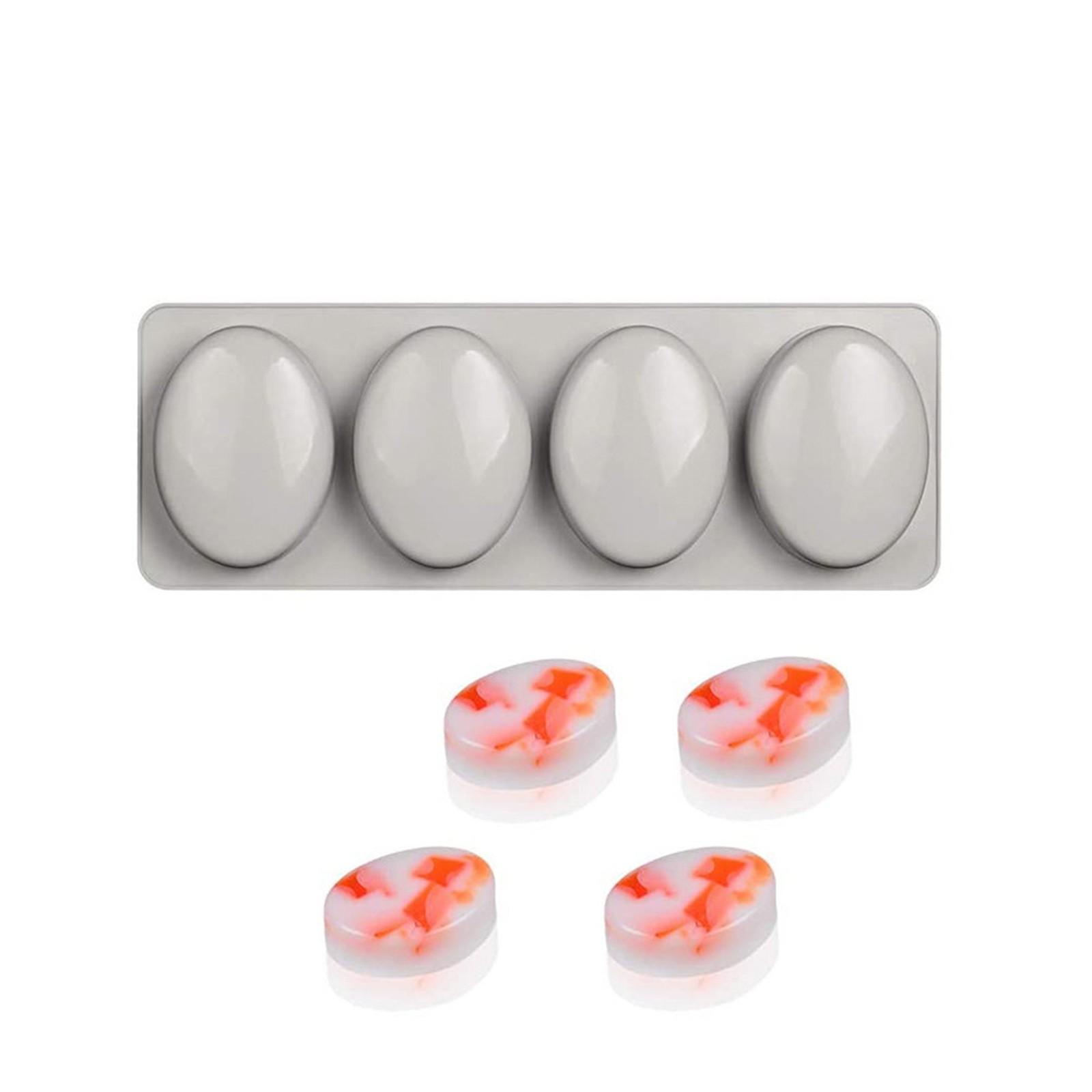 

Силиконовая форма для мыла с 4 отверстиями, овальная, круглая, квадратная, самодельная форма для мыла, самодельная форма для украшения восковых свечей, инструментов для торта One Size