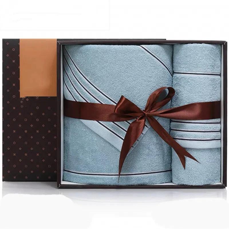 1 Towel, 1 Bath Towel Gift Box, Pure Cotton Enlarged and Thickened Towel Two-piece Set Gift Box