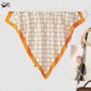 Spring/Summer Korean-Style Printed Silk-Like Scarf: Fashionable, Versatile, Hot-Selling Neck Accessory for Women.