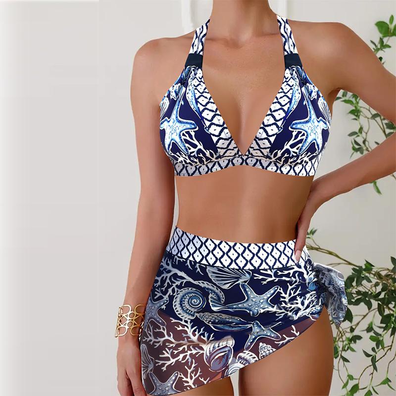 

Жіночі купальники Танкіні Купальник із 2 предметів Морська зірка Відпустка Купальні костюми Бретелі для красивої спини M