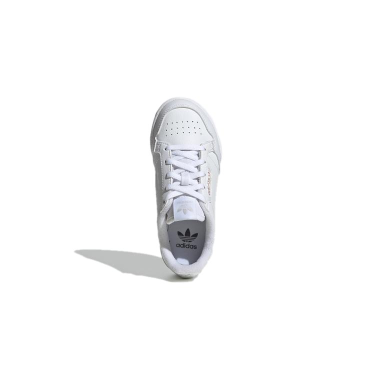 adidas Originals Continental 80 Bequem Abriebfest Niedrig geschnitten Kinder Skateschuhe Weiß FU6668