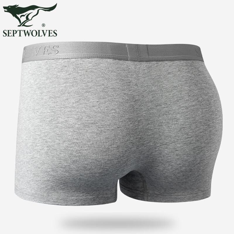 Seven Wolves Men's Pure Cotton Boxer Briefs