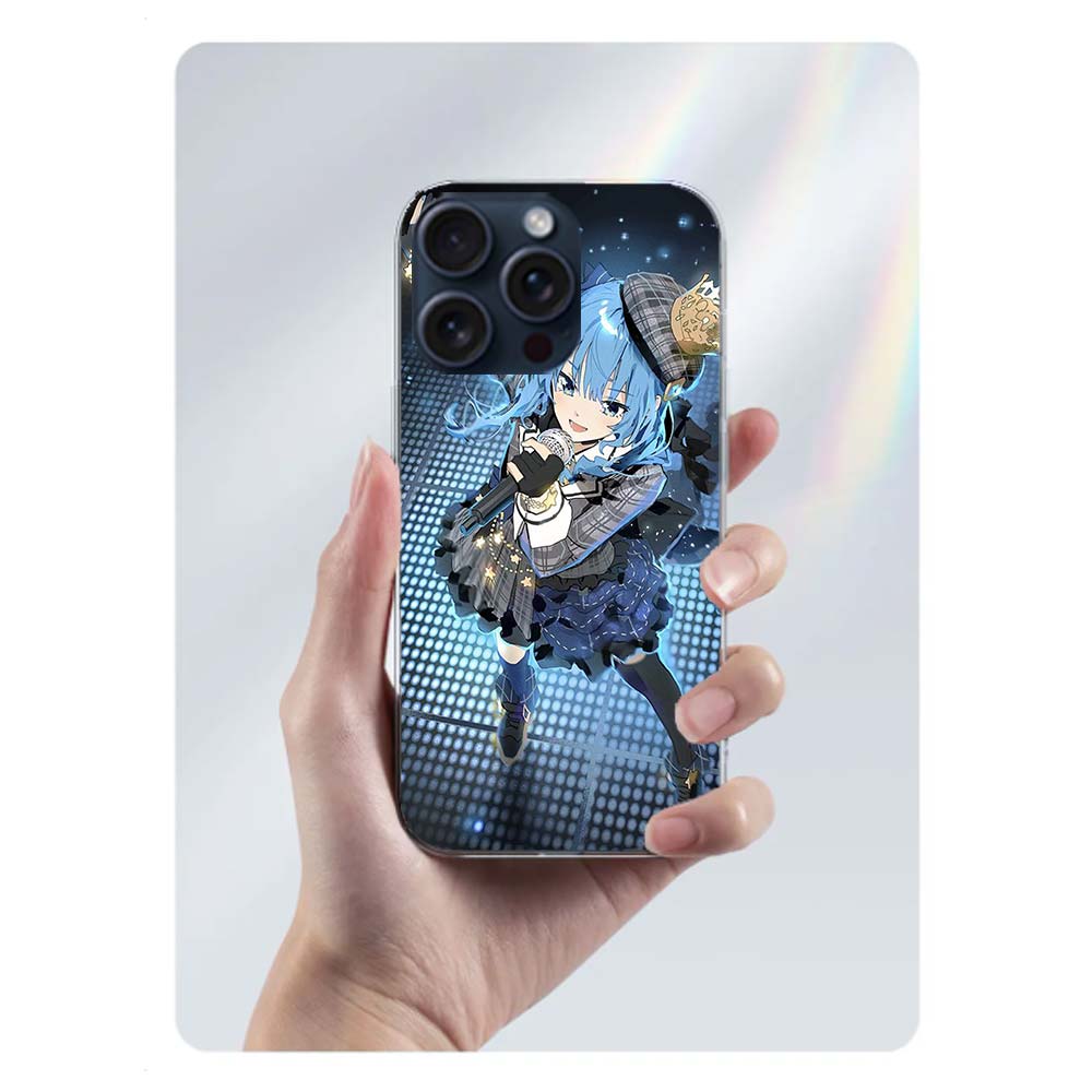Suisei H-Hoshimachi Clear Phone Case For Iphone 17 Air 16 Pro Max 15 Pro 14 Plus 17E 16E 11 13 12 Mini Cover Cases Fundas Cell T