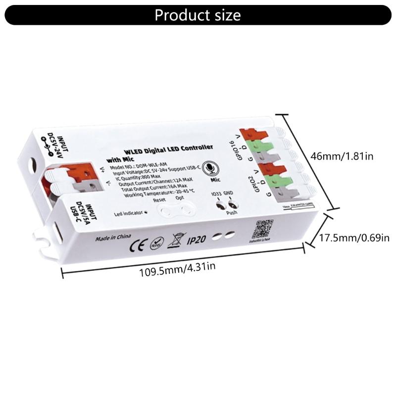 Small Home LED Controllers Auto Rhythm 100 Lighting Type Assistants Mobile Control for Automation