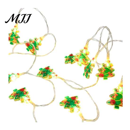 Creative Layout Holiday Props LED Christmas String Lights, Santa Claus/Snowman/Tree/Candy Cane Light, Decorative Cartoon Winter Seasonal Room