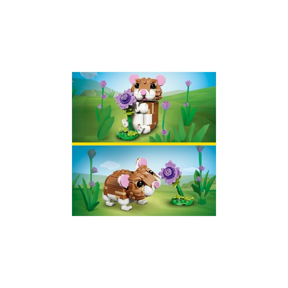 LEGO Creator Criceto Amante dei Fiori Set Giocattolo 7-9 Anni Blocchi da Costruzione per Bambini