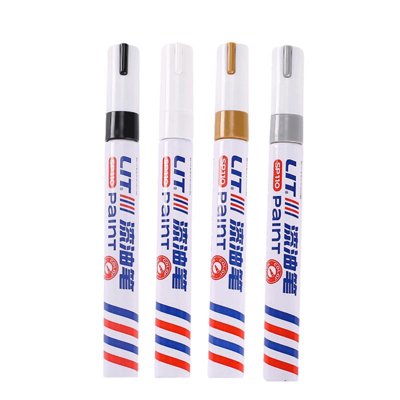 1/8/12Pcs Colored Permanent Paint Pen Colorful Tire White Markers Rubber Car Tyre Tread Markers Pens Waterproof for Metal Rocks