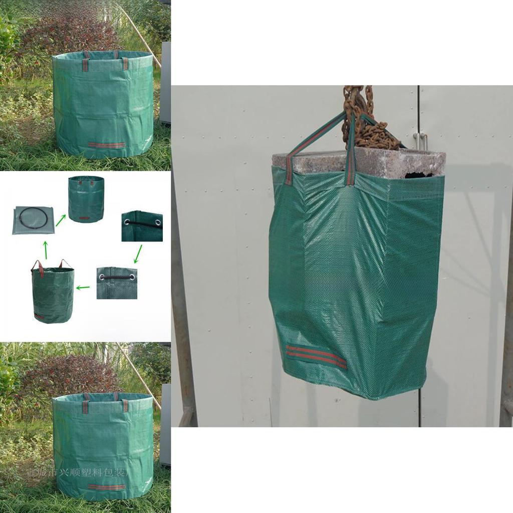 Durable Plastic Garden Waste Bag For Leaves And Branches High Capacity 60l To 500l