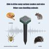 4-20Pcs Solar Animal Repellant Waterproof Ultrasonic Mouse Rat Repellant Anti-Corrosion Repellent Device For Snake Mouse Mole