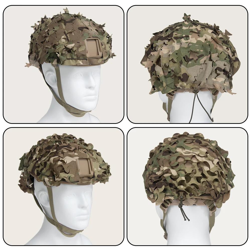 Copertura per Casco 3D Leggera Tagliata al Laser Copertura Mimetica per la Maggior Parte dei Caschi Tattico Caccia Wargame