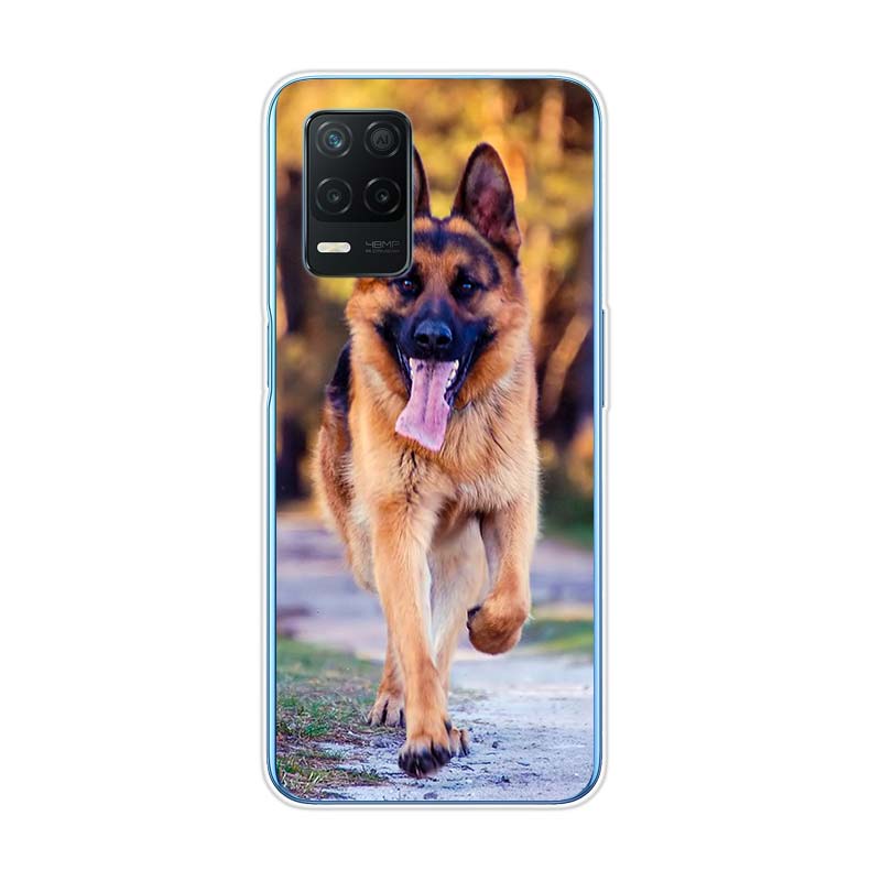 German Shepherds Dogs For Realme 8 8i V3 V5 GT Neo Flash Edition Explorer Master Neo2 Narzo 30 50i 50A C21Y Phone Case