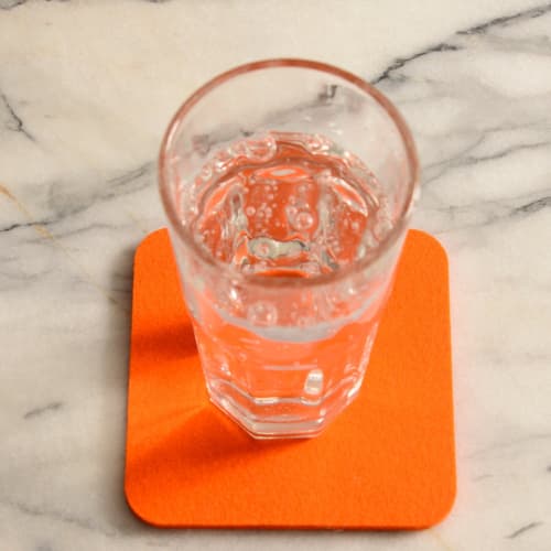 Fabrikant Felt Coaster, Orange