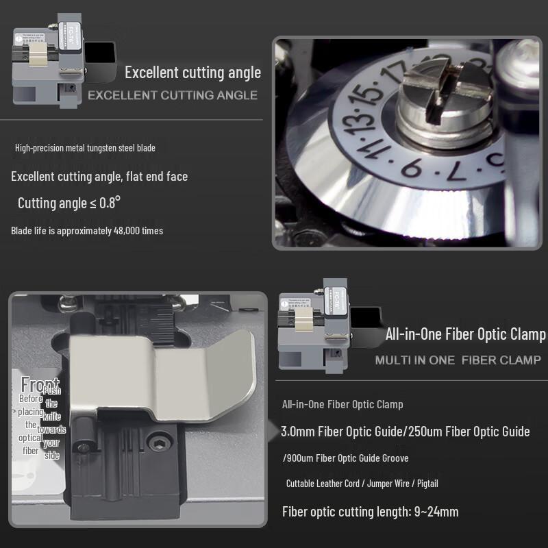 TOPULAN T6+ High-Precision Fiber Optic Cleaver