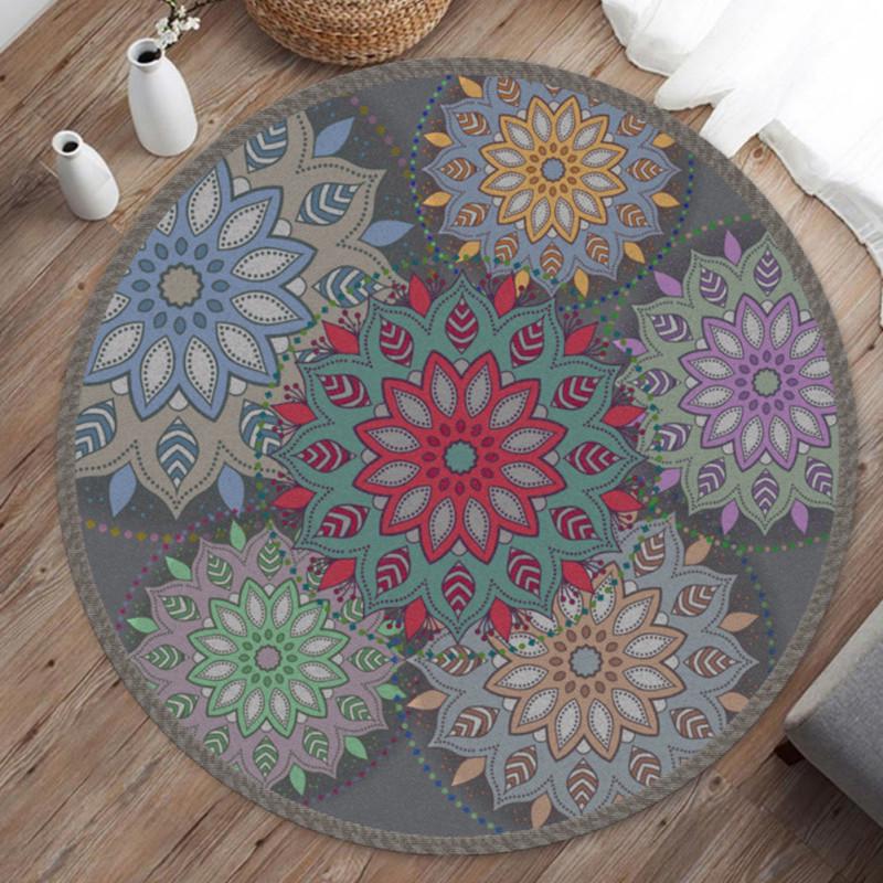 Home Decorative Round Carpet Fashion Area Rugs Bedroom Anti-slip Floor Mat 40CM