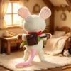 Soft Cartoon Plush Doll Alien Big Ear Rabbit Robot Stuffed Toy Fluffy Character Figure Decor Gift For Kids And Teens