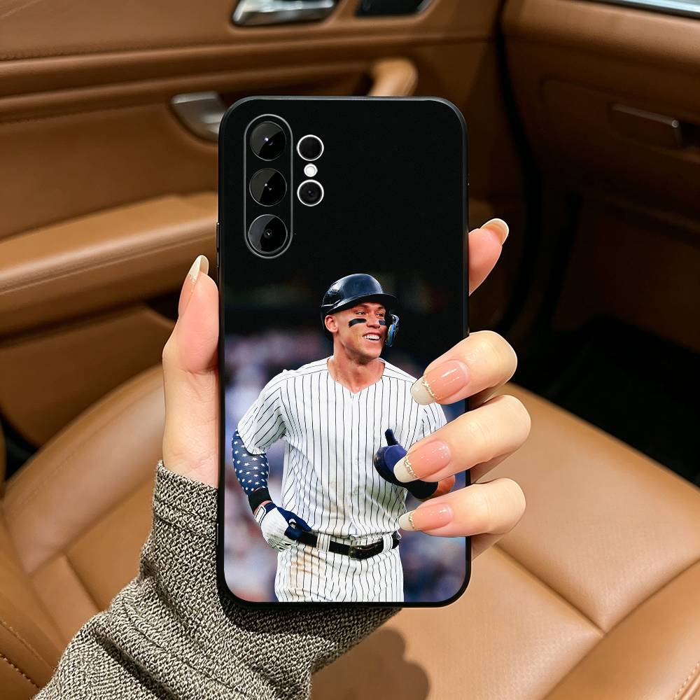Baseball A-Aaron- Judge -99 Soft Silicone Case for Samsung S25, S24, S21, S22, S23, S30, Ultra, S20, Plus, FE, Lite-Black