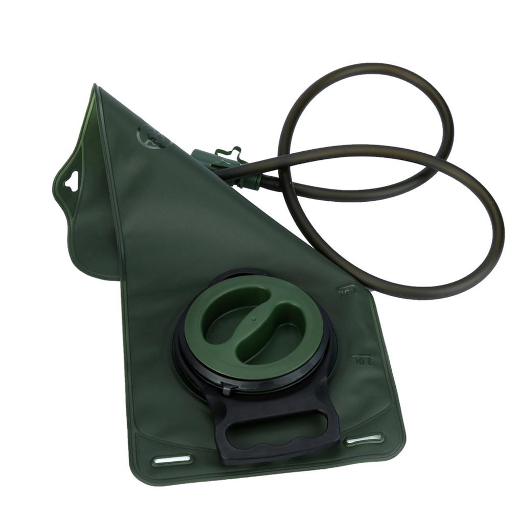 Portable 2L TPU Hydration Bladder for Camping Cycling Hiking Running Large Opening Sports Water Bag Green Green 2L
