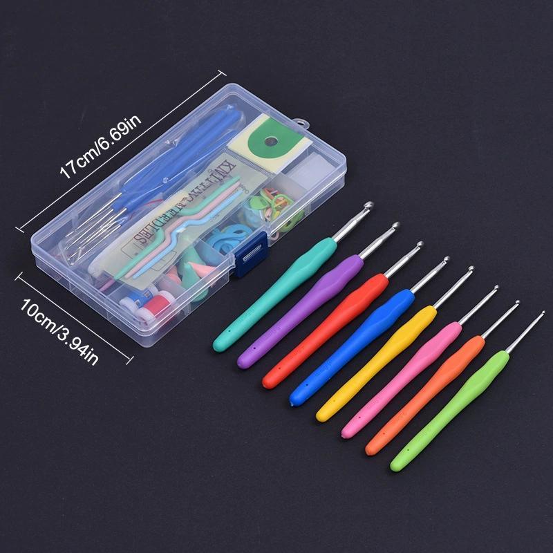 52 Piece Crochet Set Soft Grip Crochet Treatment Knitting Needle Kit Diy Hand Knitting Art Tools
