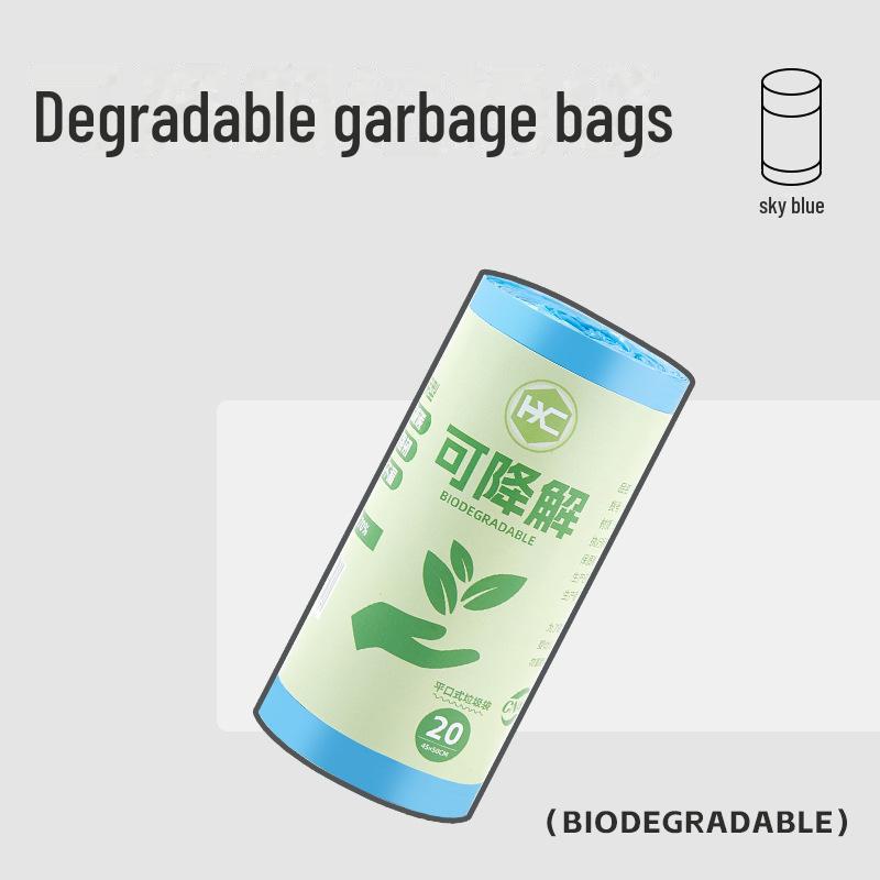 

Биоразлагаемые компостируемые мусорные мешки, утолщенная плоская конструкция, готовый запас 45x50cm, 20 bags/roll