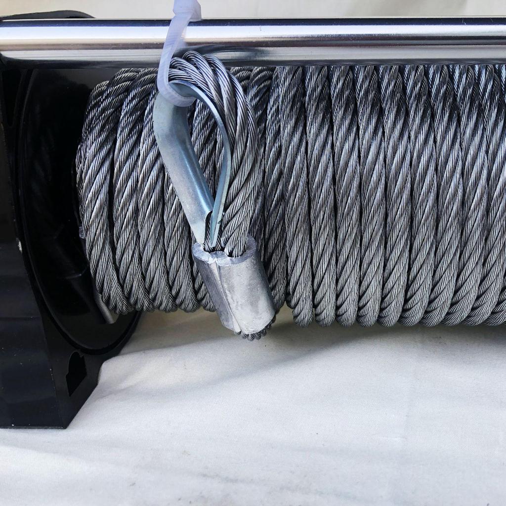 Waterproof Portable Electric Winch Accessories - Vehicle Self-Rescue Mini Crane for Off-Road Use