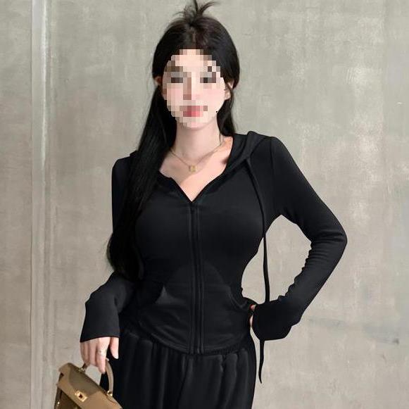 Stylish Slim-Fit Hooded Sun Protection Cardigan & Wide-Leg Pants Two-Piece Set