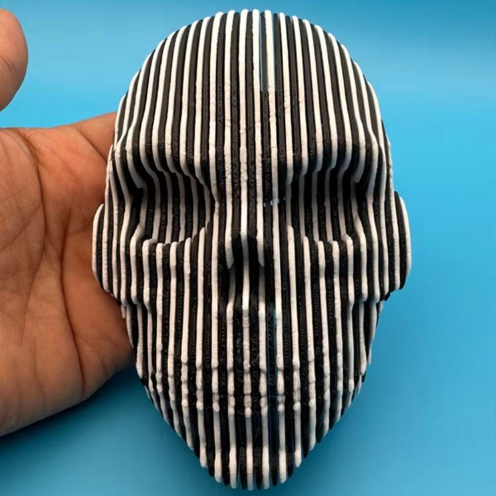Model 3D Printing Skulls Toys Simulation Luminous Quantum Skull Glowing Skeleton Toy  Desktop Decor