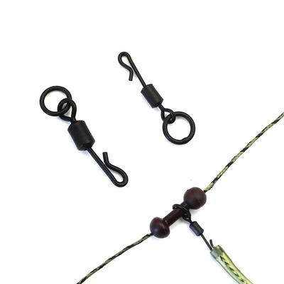 20db Quick Change Flexi Ring forgó gyűrűs horoggal UK 8-as és 11-es méretű pontyhorgász-kiegészítők QC Kwik Swivels Chod Ronnie Rig