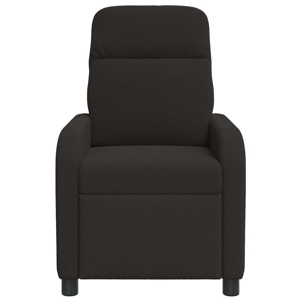Recliner Chair Black Boucle