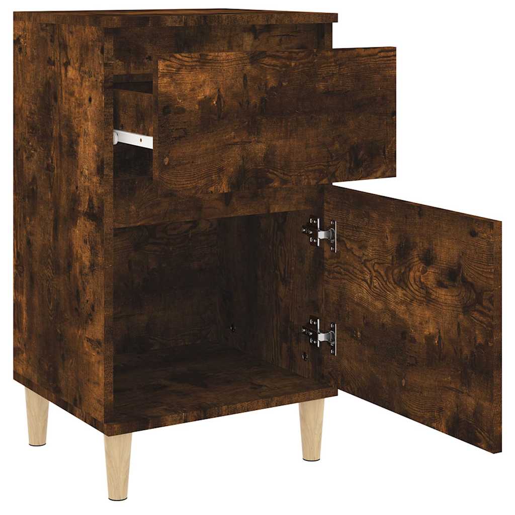 Nightstands 2 Pcs Smoked Oak 40 X 35 X 70 Cm