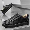 Fashion New Men's Rivet Rock Punk Mixed Patchwork Leather Platform Shoes Male Sports Walking Sneakers Footwears Zapatos Hombre