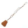 Great HERMES Necklace Brown Leather Women Used