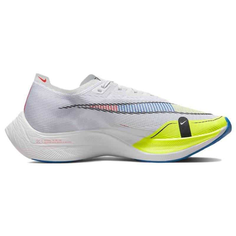 Nike ZoomX Vaporfly Next% 2 'White Volt Racer Blue' Sneakers casualCU4111-103