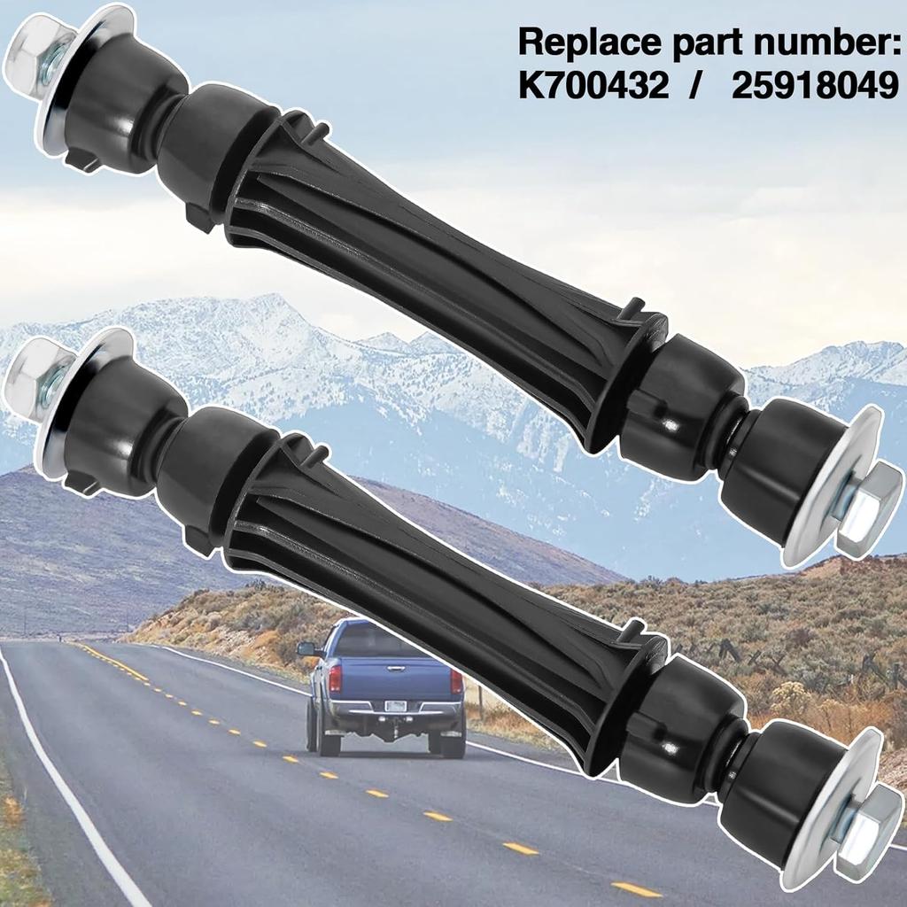 K700432 Front Stabilizer Sway Bar Links For 2007-2016 Chevrolet Chevy Silverado 1500 Tahoe Suburban Avalanche Cadillac Escalade GMC Yukon Sierra, 2