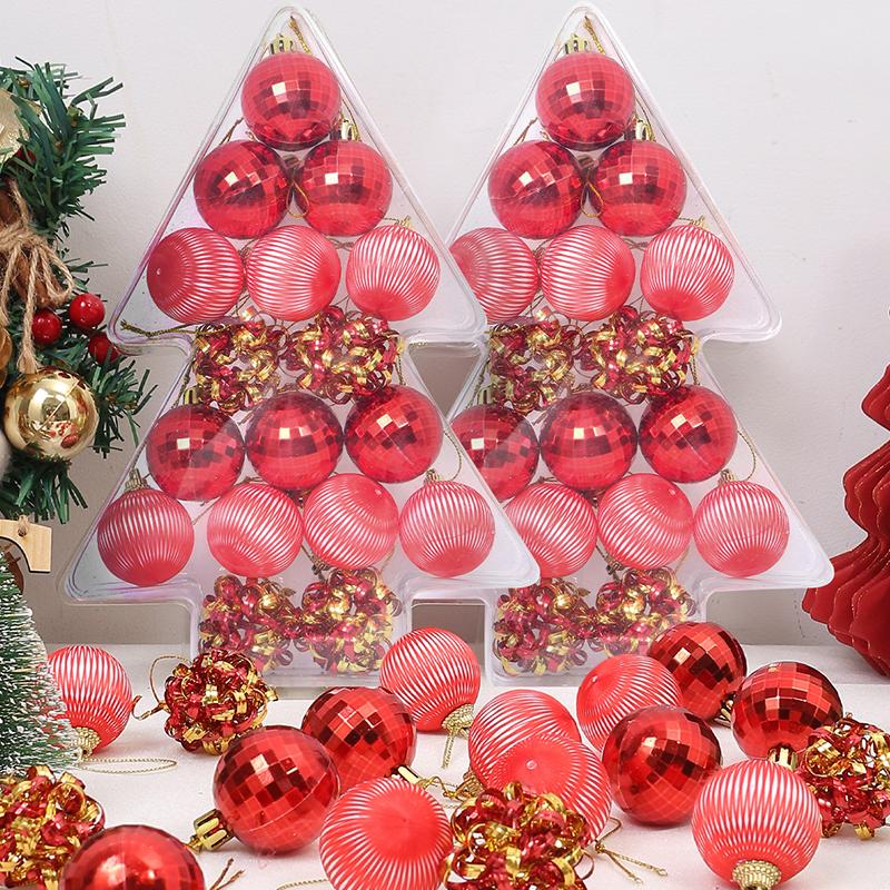 17Pcs Christmas Balls Decoration Christmas Tree Ornaments Hanging Xmas Tree Pendants Party Home Decor 2026 New Year Navidad Gift