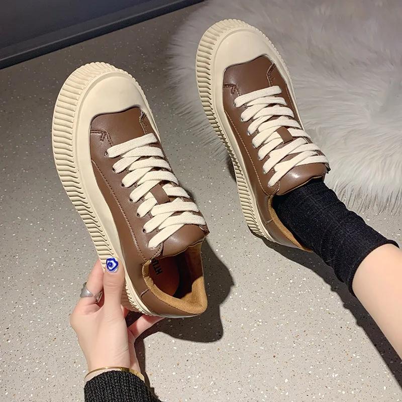 Youth Board Shoes Men's Fashion All-match Student Casual Men Shoes New Spring Thick-soled Increase Comfortable Men's Shoes Trend