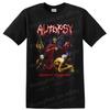 Autopsy Death Metal T Shirt W/ Gore Zombie Horror Artwork Graphic Tee Red Art