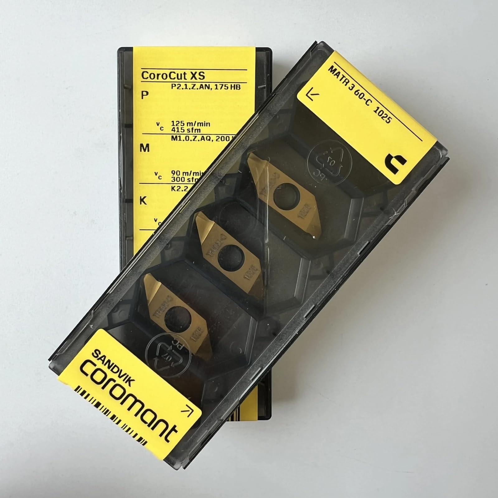 

Original Sandvik / MATR360-C 1025 / CNC lathe carbide blade 10 Pcs