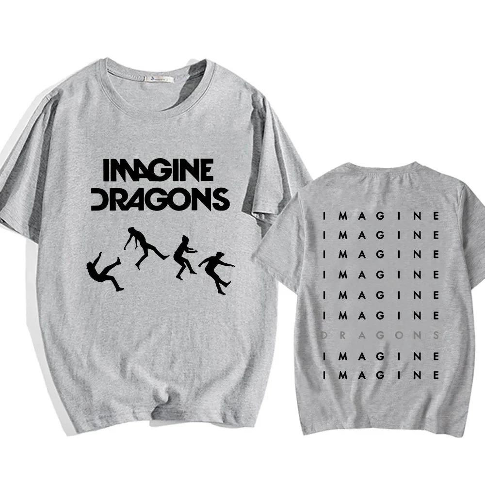 2026 Imagine Dragons Loom Tour Maglietta Manica Corta Cotone Uomo Donna T Shirt Alta Qualità Morbida Unisex Streetwear Hip Hop Moda
