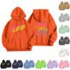 Unisex Lightweight Long-Sleeve Printed Hooded Pullover Sweatshirt