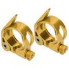 2 Pièces 34.9MM VTT Vélo de Route Serrage de Tige de Selle à Dégagement Rapide Collier de Tube Accessoire(d"ou )